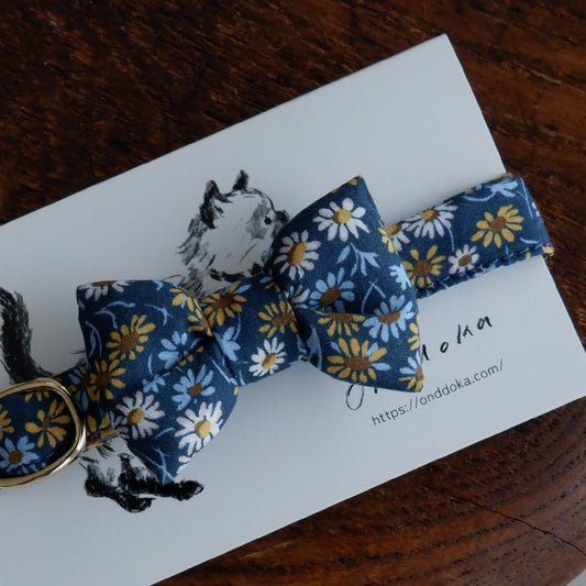 고양이 친화적인 코튼 목걸이/리본【Liberty/Marguerite】