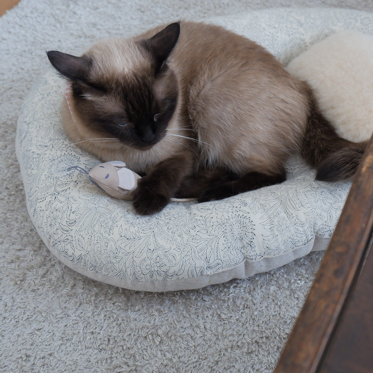 Cat Toy ねずみのコパンくん【ギンガムグレイッシュピンク】