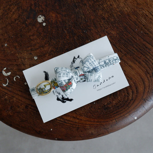 고양이 친화적인 코튼 목걸이/리본【Liberty/wonderful world】