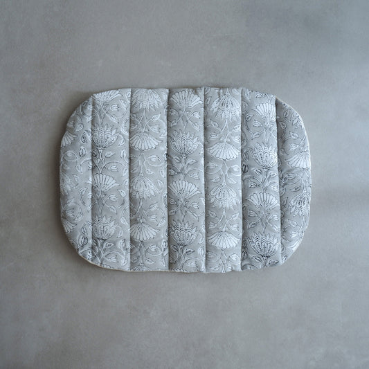 猫のための除湿マット【ハンドブロックプリント/ Gray】