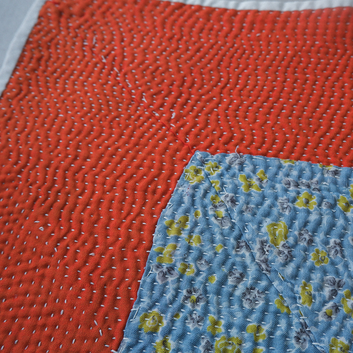 Vintage kantha kilt マルチマット【B】