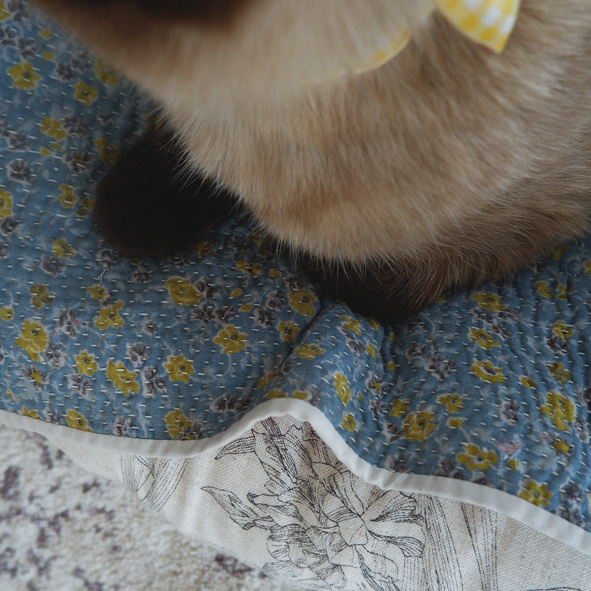 Vintage kantha kilt マルチマット【A】