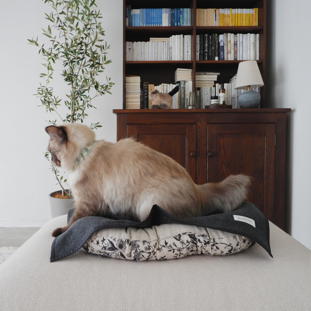 Wool Cat Blanket (ウールキャットブランケット)【Melange Gray】