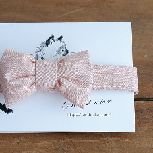 고양이 친화적인 코튼 목걸이/리본【스트로베리 크림】