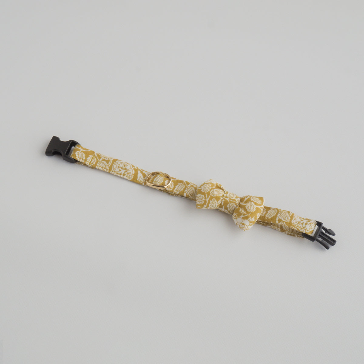 고양이 친화적인 코튼 목걸이/리본【Liberty/블루 잔지】