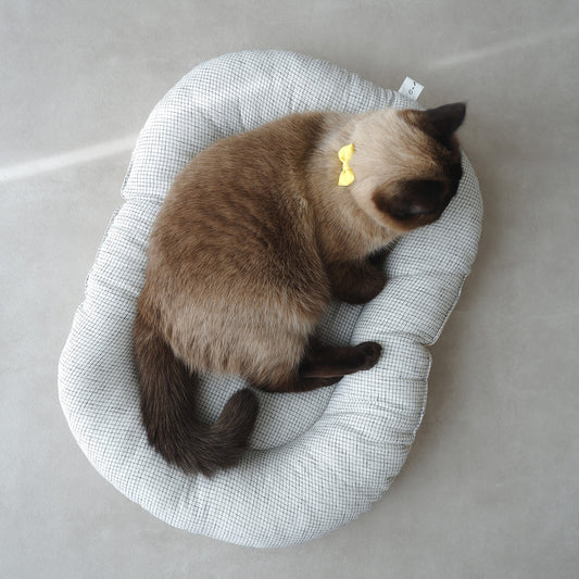 Fabric bed(ファブリックベッド)【ピンチェック/White】