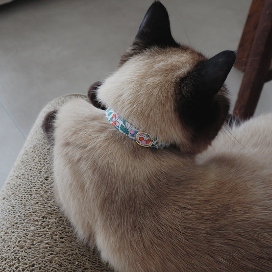 고양이 친화적인 코튼 칼라/리본 없음【Liberty/Colleen's Orchard OR】