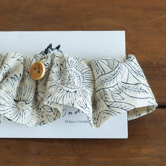 고양이 친화적인 코튼 목걸이/프릴【키나리 플라워】