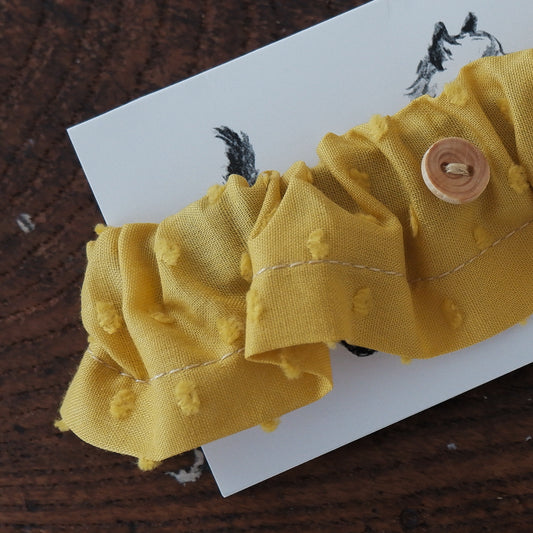 고양이 친화적 인 코튼 목걸이 / 프릴 【닷 미니언 / 메리 골드】