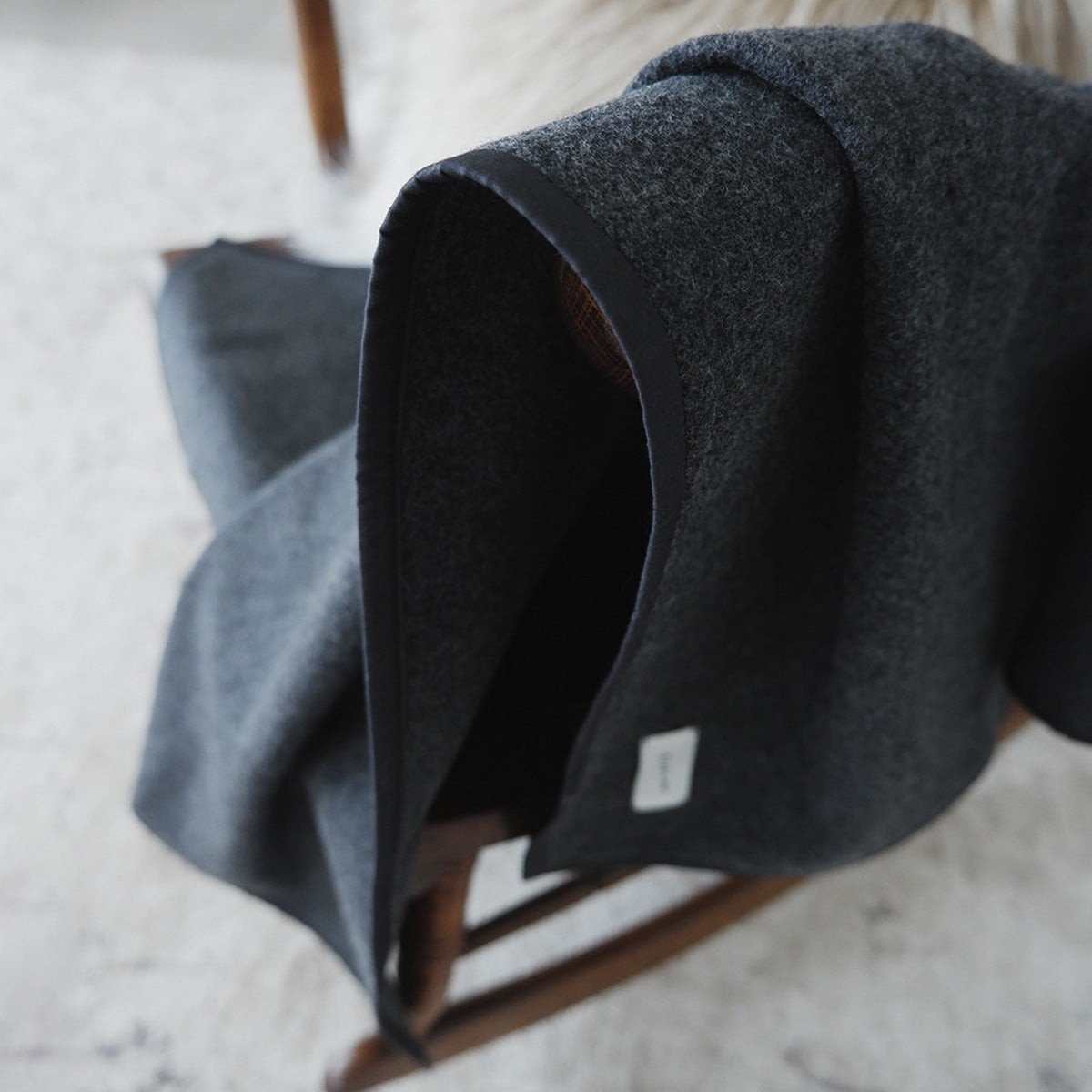Wool Cat Blanket (ウールキャットブランケット)クォーターサイズ【Melange Gray】