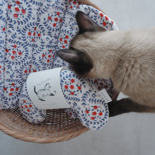 고양이를 위한 제습 매트【핸드 블록 프린트/Rosy Lane】