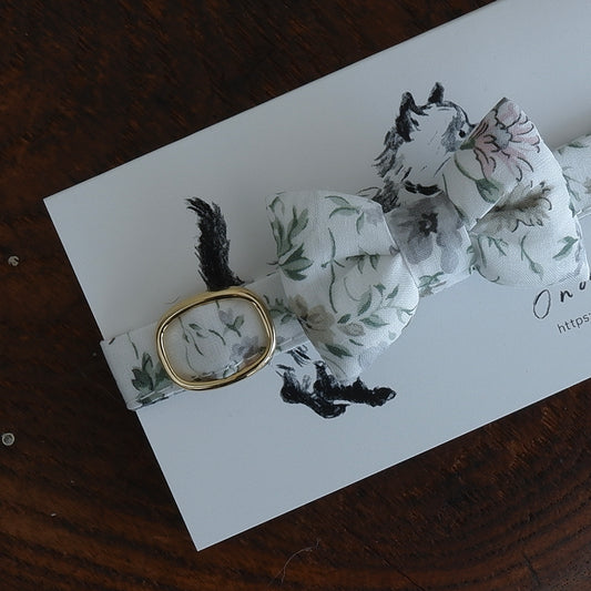 고양이 친화적인 코튼 목걸이/리본【Liberty/Beatrice BU】