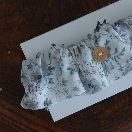 고양이 친화적인 코튼 목걸이/프릴【Liberty/Beatrice BU】