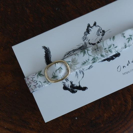 고양이 친화적인 코튼 목걸이/리본 없음【Liberty/Beatrice BU】