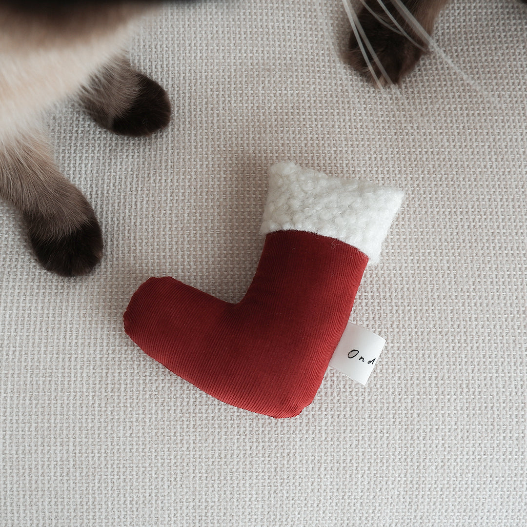 Holiday Toy(キャットニップサシェ付き)【Santa boots】