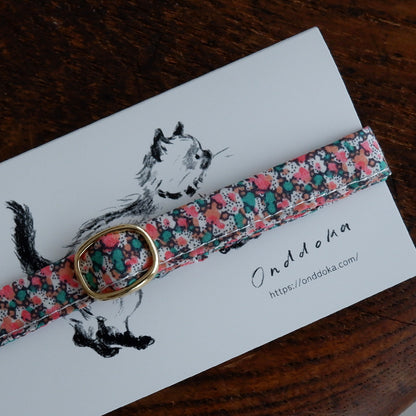 Cat-friendly cotton collar/without ribbon [Liberty/Pepper]