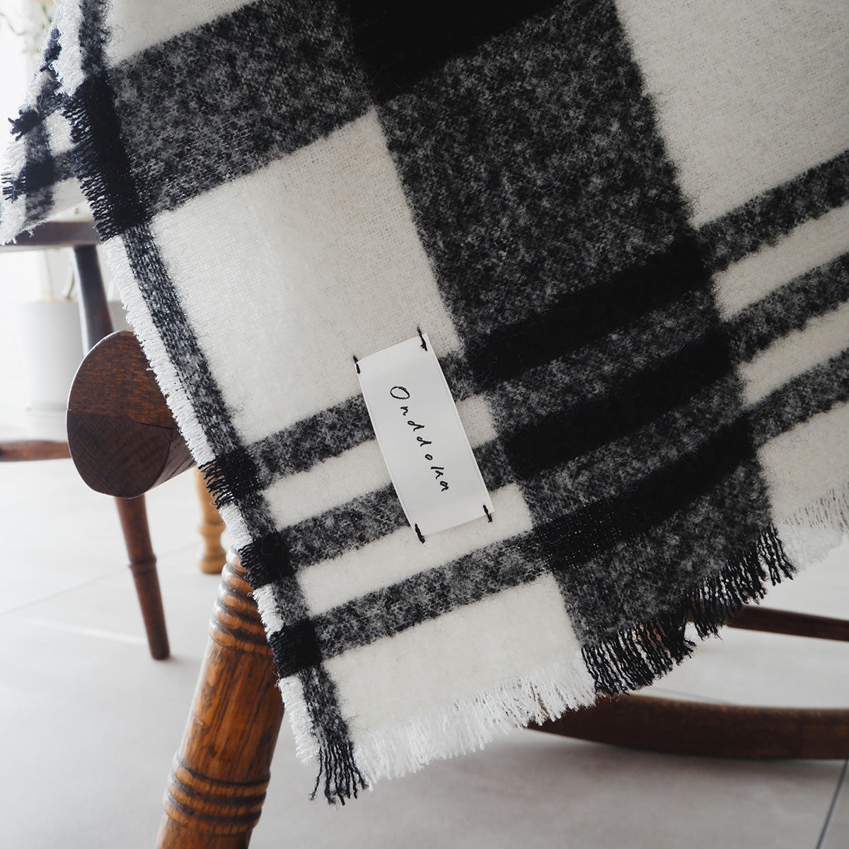 Wool Cat Blanket (ウールキャットブランケット)【チェックループツイード】