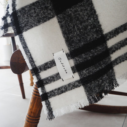 Wool Cat Blanket (ウールキャットブランケット)【チェックループツイード】