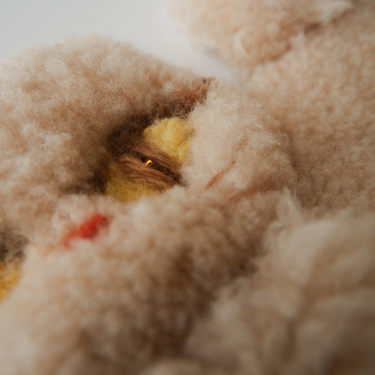 〈Atelier Somi〉Animal Mini Rug【ベージュねこ】