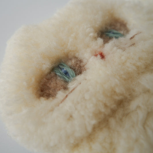 〈Atelier Somi〉Animal Mini Rug【しろねこ】