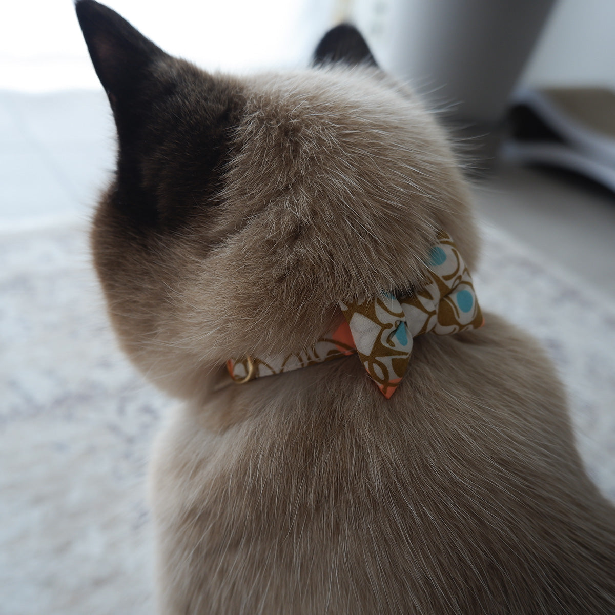 고양이 친화적인 코튼 목걸이/리본【Liberty/Wimbrell Posy】