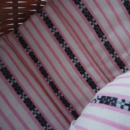 猫のための除湿マット【ハンドブロックプリント/Pink Stripe】