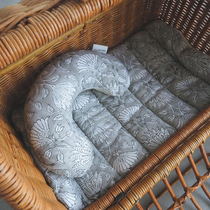 猫のための除湿マット【ハンドブロックプリント/ Gray】