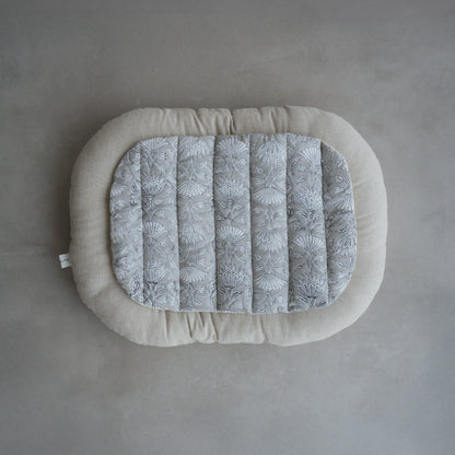 猫のための除湿マット【ハンドブロックプリント/ Gray】