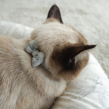 고양이 친화적인 코튼 목걸이/리본【도트미니언/마카롱】 