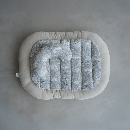 猫のための除湿マット【ハンドブロックプリント/ Gray】