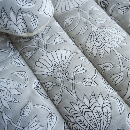 猫のための除湿マット【ハンドブロックプリント/ Gray】