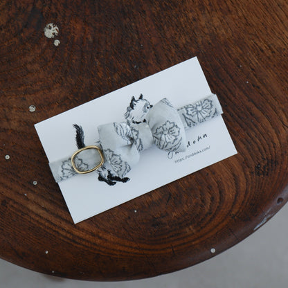 고양이 친화적인 코튼 목걸이/리본【도트미니언/마카롱】 