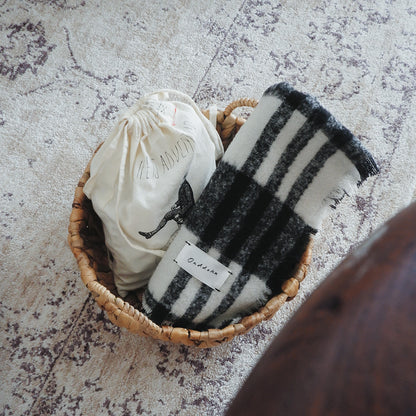 Wool Cat Blanket (ウールキャットブランケット)【チェックループツイード】