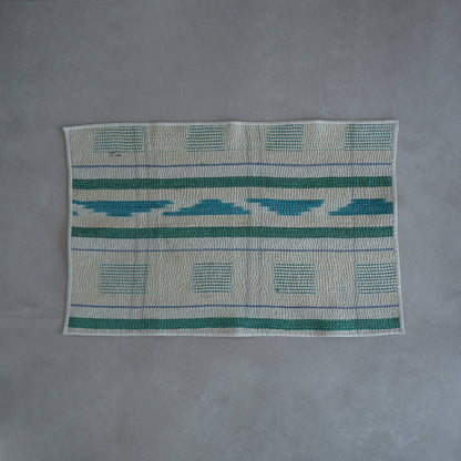 Vintage kantha kilt 멀티 매트【Green-B】
