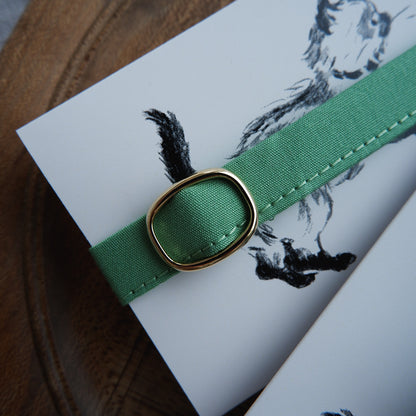 猫にやさしいコットン首輪/リボンなし【Leaf】