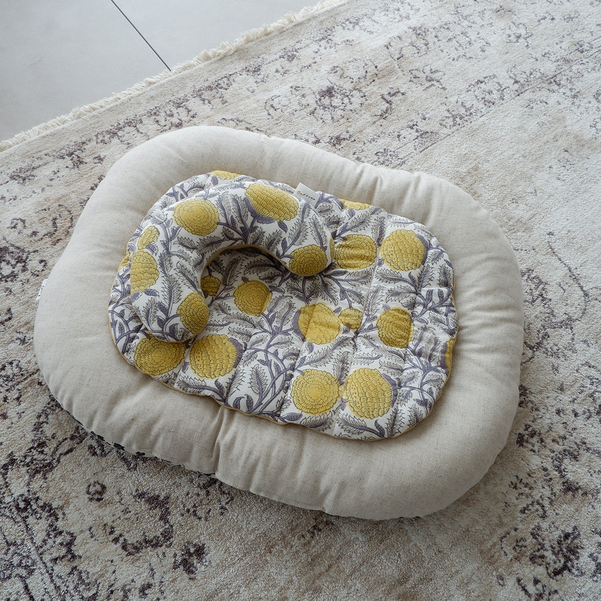Dehumidifying mat for cats [Half linen stripe]