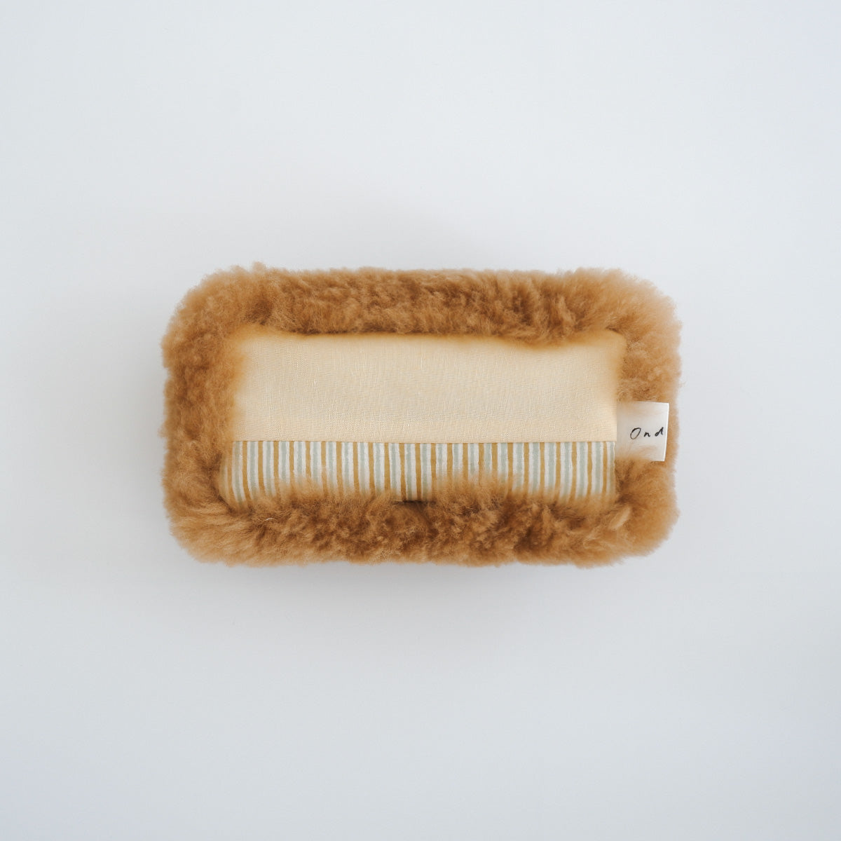 고양이를 위한 작은 무톤 마쿠라〈보온＆보냉〉【브라운/Stripe】