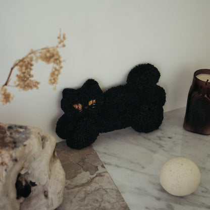 〈Atelier Somi〉Animal Mini Rug【くろねこ】