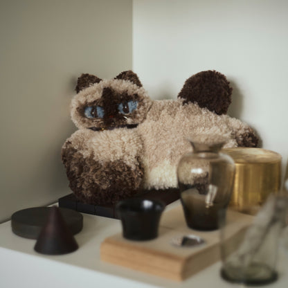 〈Atelier Somi×Onddoka〉Animal Mini Rug【Siam Cat】