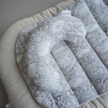 猫のための除湿マット【ハンドブロックプリント/ Gray】