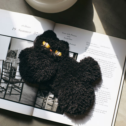 〈Atelier Somi〉Animal Mini Rug【くろねこ】