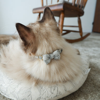 고양이 친화적인 코튼 목걸이/리본【도트미니언/마카롱】 