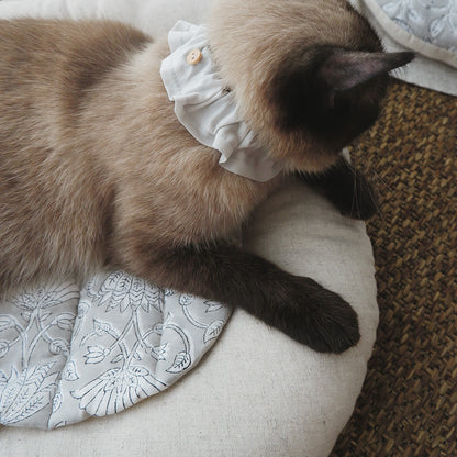 猫のための除湿マット【ハンドブロックプリント/ Gray】