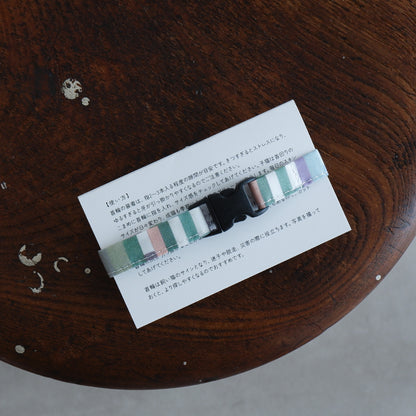 猫にやさしいコットン首輪/リボン【Liberty/Maksimus BU】