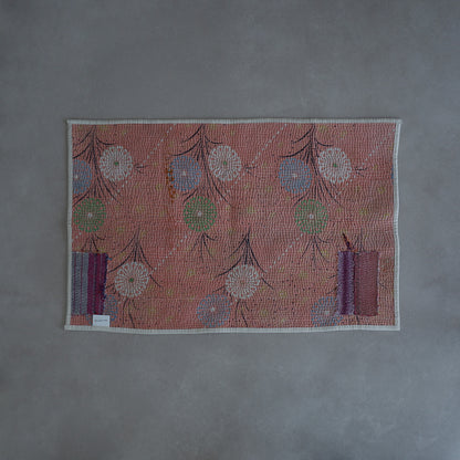 Vintage kantha kilt 멀티 매트【Green-A】