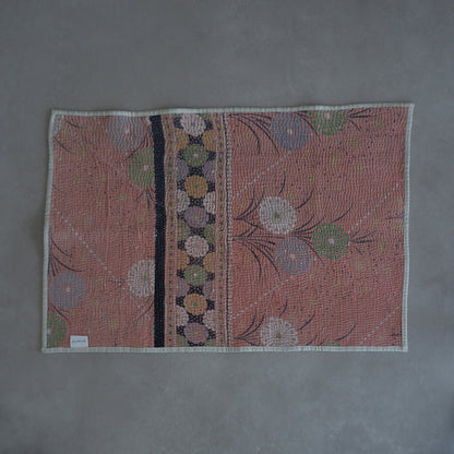 Vintage kantha kilt 멀티 매트[Blue-B]