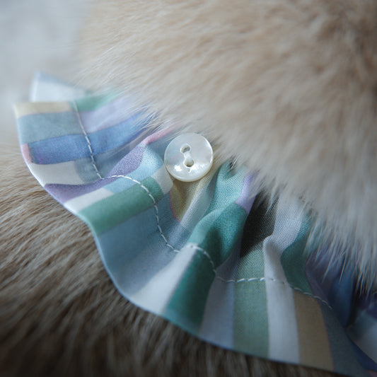 고양이 친화적인 코튼 목걸이/프릴【Liberty/Wimbrell Posy】