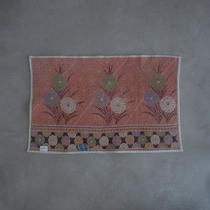 Vintage kantha kilt 멀티 매트【Green-B】