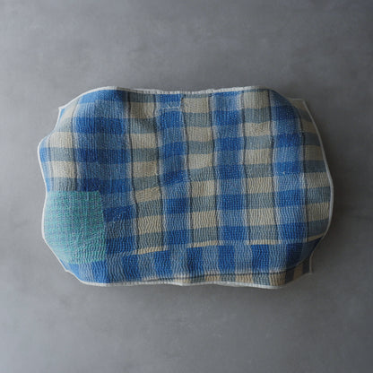 Vintage kantha kilt 멀티 매트[Blue-B]