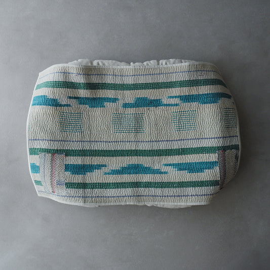 Vintage kantha kilt 멀티 매트【Green-A】